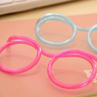 Румяна, очки, креативная детская сверхдлинная трубочка, популярно в интернете