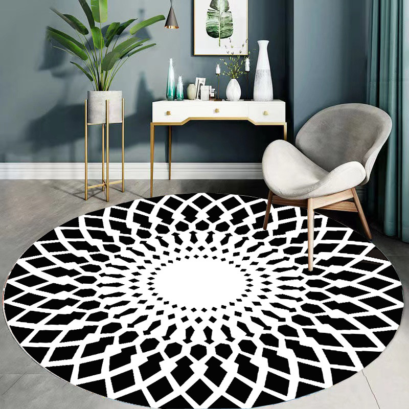 Computer Office Chair Hanging Basket Round Carpet