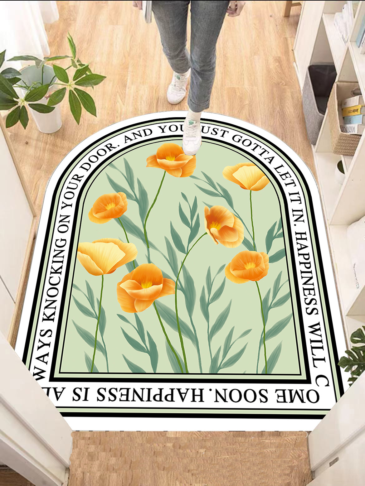 北欧简约民族风半圆门垫入户家用门口地垫门前垫防滑进门地垫定制,淘宝优惠券,粉丝福利购,淘宝优惠卷