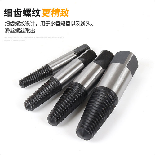 包邮8件断头螺丝取出器 水龙头三角阀断丝取出器 反牙螺丝锥 - 图2