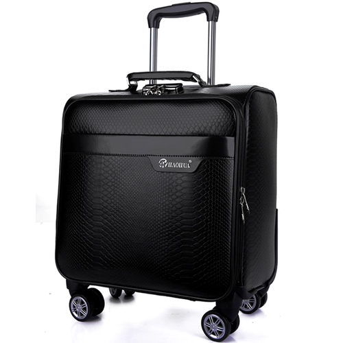 Ретро квадратный портативный универсальный чемодан, 18 дюймов