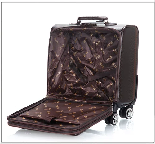 Ретро квадратный портативный универсальный чемодан, 18 дюймов