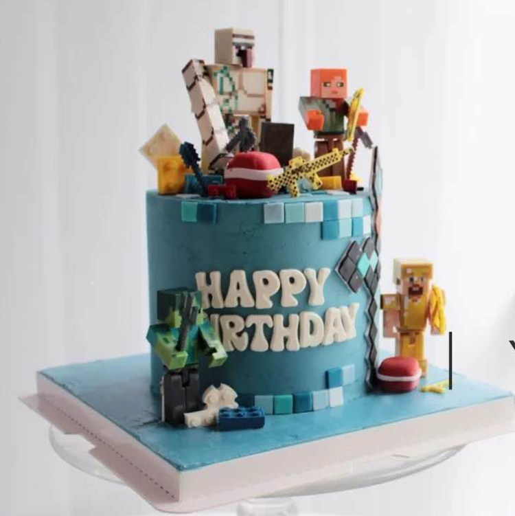 我的世界儿童生日蛋糕装饰积木方块人情景蛋糕摆件 布置用品公仔,淘宝优惠券,粉丝福利购,淘宝优惠卷