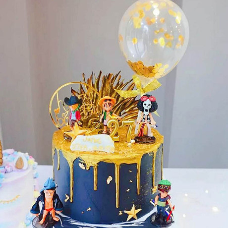 Cake Decoration One Piece Anime Animation 6 Wang Lufei Joe Ba Sorong Doll Anime Model Doll