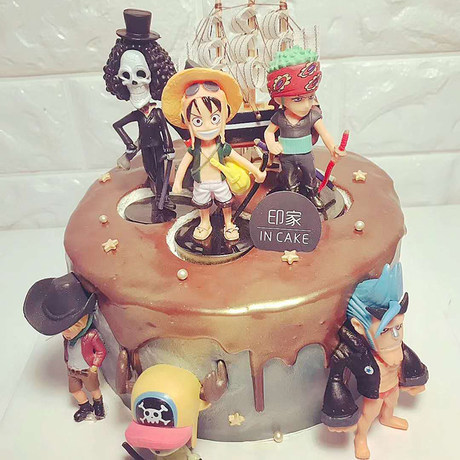 Cake Decoration One Piece Anime Animation 6 Wang Lufei Joe Ba Sorong Doll Anime Model Doll