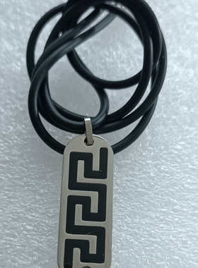 硅胶链条不锈钢磁石吊坠