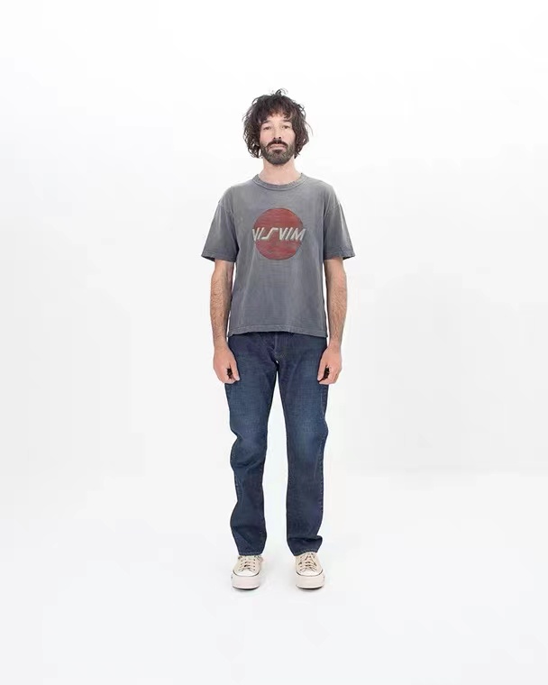 温酒 VISVIM22AW JUMBO TEE S/S CRASH 日系休闲破坏做旧短袖T恤 - 图2