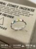 925 sterling silver drip oil love ring women's fine ring niche design tail ring joint ring student