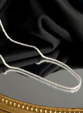 925项链女锁骨链满天星小众ins纯银颈链choker简约气质韩国