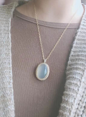 项链14k包金纯手工编织女温柔