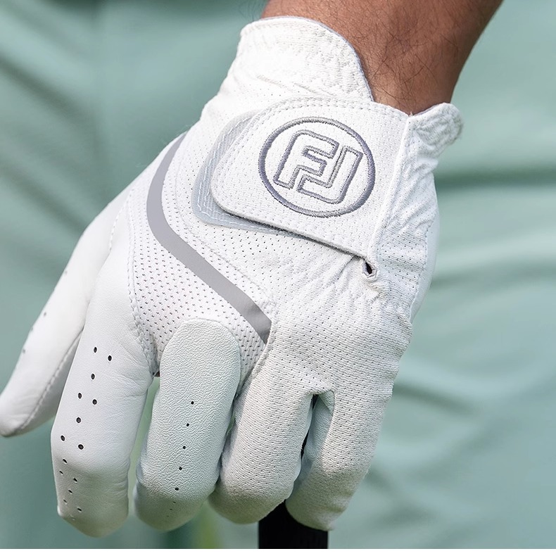 FootJoy高尔夫手套新款FJ男士SciFlex真皮手套透气防滑golf单只装 - 图0