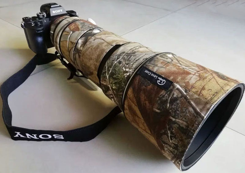 适用索尼SonyFE200-600mm镜头迷彩伪装炮衣260防水保护套防磕碰 - 图1