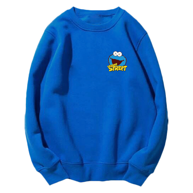 芝麻街联名女2020 ins长袖圆领卫衣 韩督卫衣