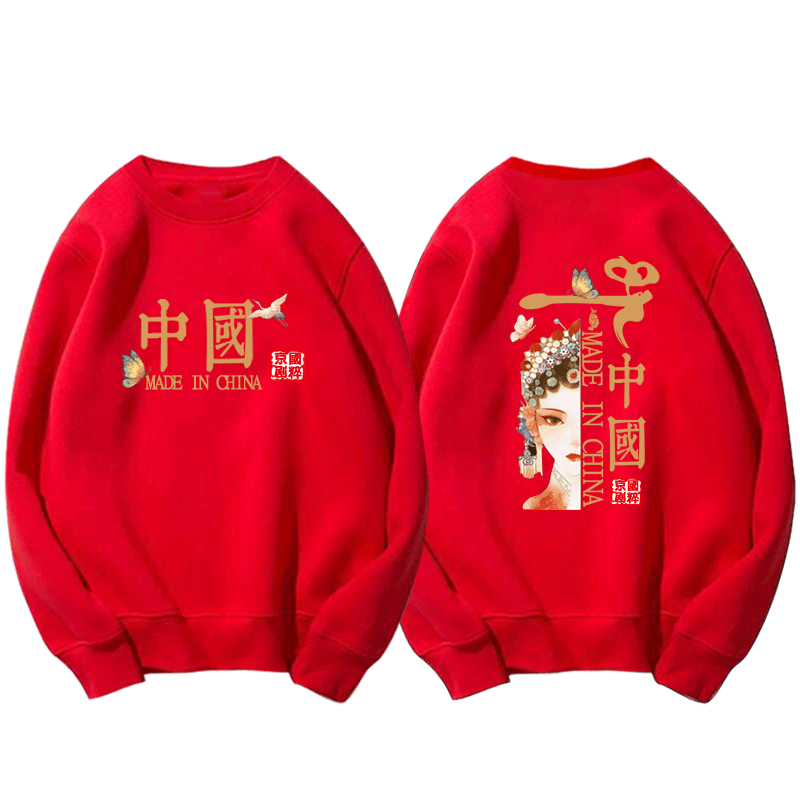 国潮中国风故宫联名京剧脸谱卫衣 韩督卫衣