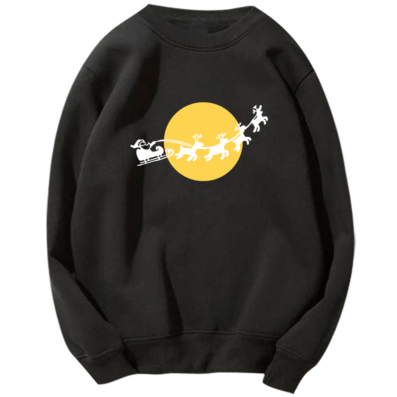 圣诞节圣诞老人麋鹿雪花男女姜饼人 韩督卫衣