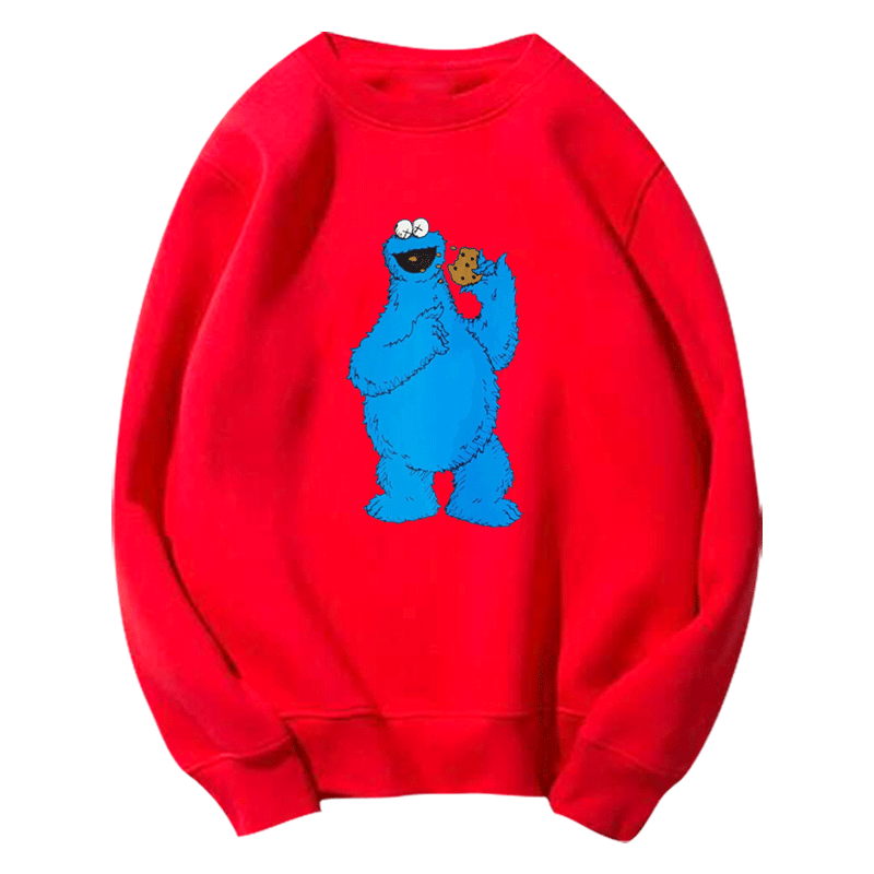 芝麻街联名女2020 ins长袖圆领卫衣 韩督卫衣