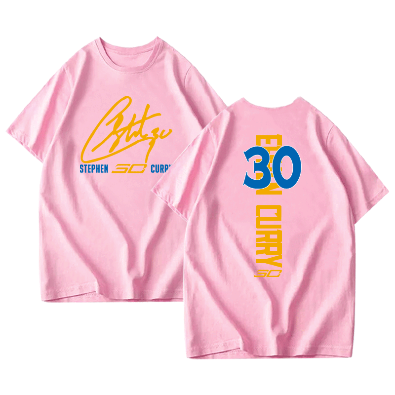 库里男勇士队30号篮球宽松t恤衫 韩督T恤