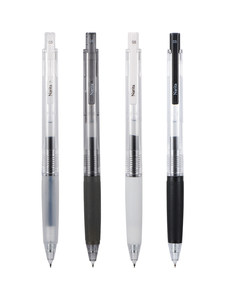 Narita成田良品限定速干505果汁笔按动式中性黑笔0.5大容量考无印良品试专用中小学生圆珠签字刷题水笔