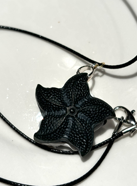 圣诞礼物 无核淡水珍珠海星蛋糕和田玉鲍鱼设计款项链