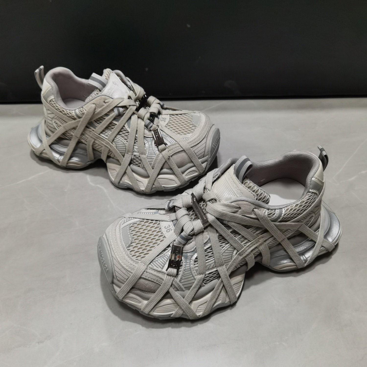 欣源家潮流交叉绑带老爹鞋女26年春季新款增高透气运动休闲鞋百搭,淘宝优惠券,粉丝福利购,淘宝优惠卷