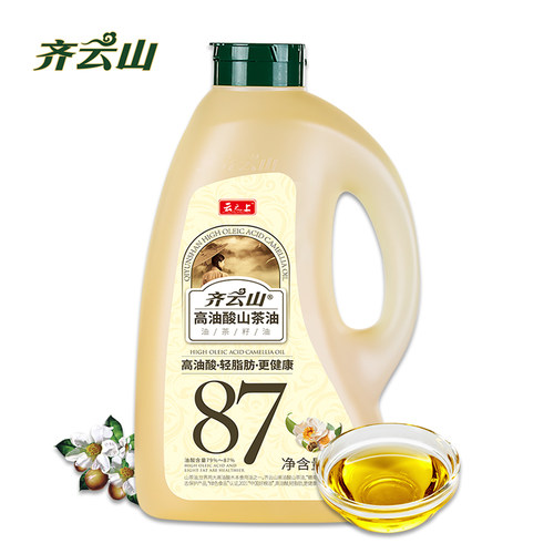 齐云山高油酸山茶油1.89L有机茶油压榨野山茶油纯正茶籽油食用油-图0