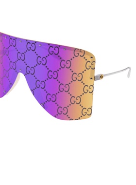 古驰GUCCI一片式潮流彩色黑色超防晒男女太阳镜墨镜GG1244S