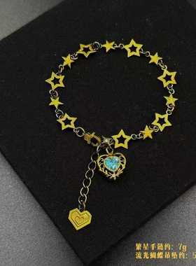 足金999黑金手链爆款古法手链水贝黄金爆款2026新款送朋友