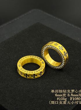 足金999黑金戒指水贝黄金复古戒指情侣对戒送礼物2026新款