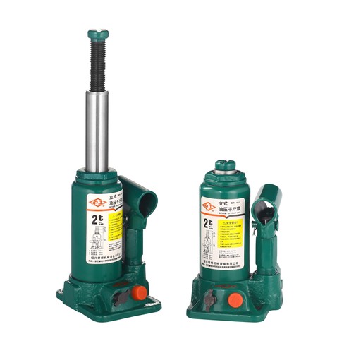沪工液压立式千斤顶轿车用车载2吨越野换胎工具小汽车手摇千金顶3 - 图1