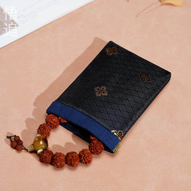 便携弹片包文玩手串珠宝首饰饰品木梳收纳袋零钱卡包锦缎刺绣布包,淘宝优惠券,粉丝福利购,淘宝优惠卷