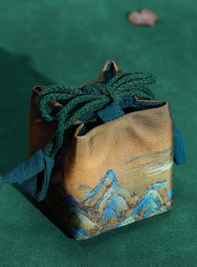 悟追收纳袋旅行茶具布袋茶杯袋