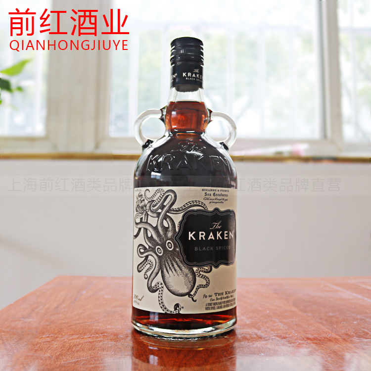 洋酒挪威海怪Kraken BlackSpicedRum黑朗姆酒海妖章鱼朗姆酒700ml-图0