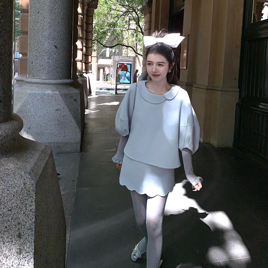 Yu Xiaoping Camellia wool handmade double-sided tweed two-piece set, a beautiful two-piece winter coat for a wealthy daughter