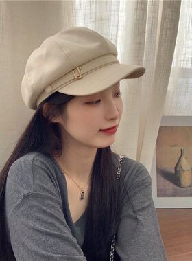 八角帽户外休闲女士秋季时尚