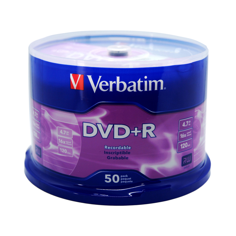 威宝雾银龙DVD+-R16X速 4.7GB 50P桶装dvd刻录盘光碟片空白光盘-图3