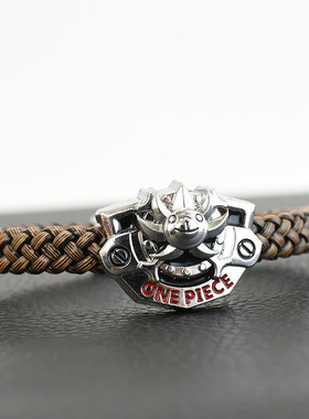 海贼  路飞船千阳号标志 艾斯 男潮皮革可动手链恶魔果实wish手链