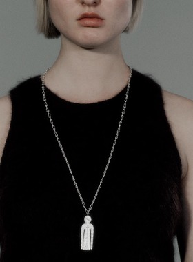 SALE E PEPE 胡椒盐 纯银冷静人手工环项链