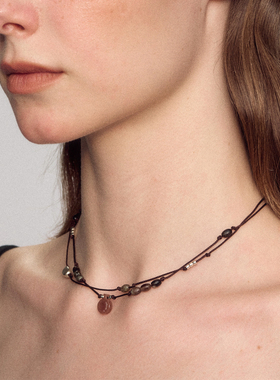 SALE E PEPE胡椒盐·纯银酒壶编绳项链