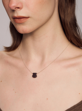 SALE E PEPE胡椒盐·纯银卵石酒坛吊坠项链