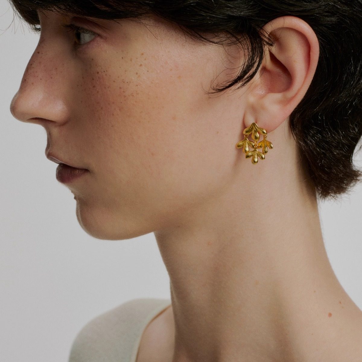 SALE E PEPE胡椒盐·纯银海草耳钉环 镀金,淘宝优惠券,粉丝福利购,淘宝优惠卷