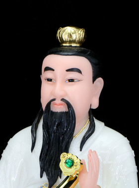 汉白玉三清神像太上老君道德天尊