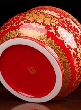 精品陶瓷无字莲花香炉插香炉