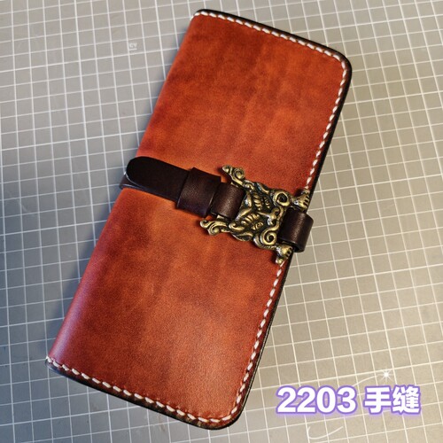 150起亏本特价手工真皮钱夹皮雕钱包植鞣长财布短夹牛皮手包男 ① - 图0