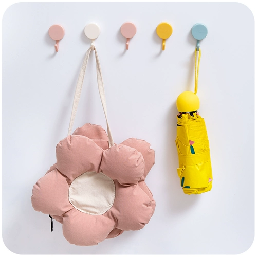 Крюк -без точки -Бесплатная сильная клейкая общежития студент Студент Стеллаж Странная стойка Ключ Уолл Дом Симпатичный декоративный не -трюк