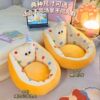 Lazy small sofa bedroom decoration good things female tatami single chair human doghouse bay window cartoon floor cushion