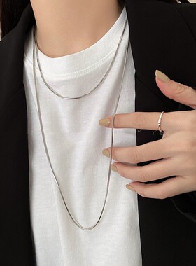 高领毛衣链女长款高级感高端秋季冬季简约时尚装饰搭配毛衣的项链