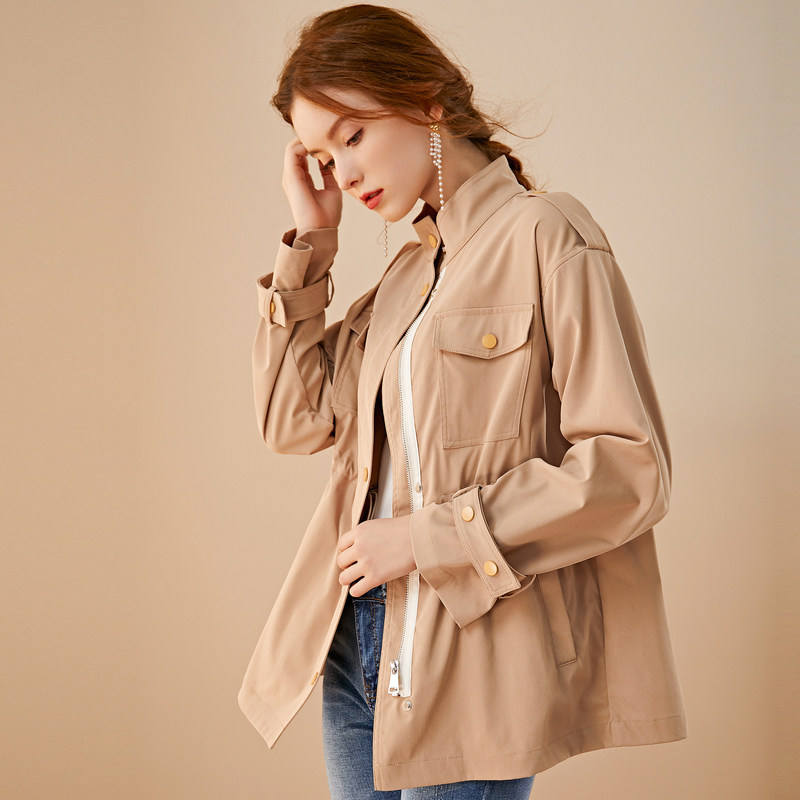 名人瑞裳2020春季新款小个子潮风衣 名人瑞裳风衣