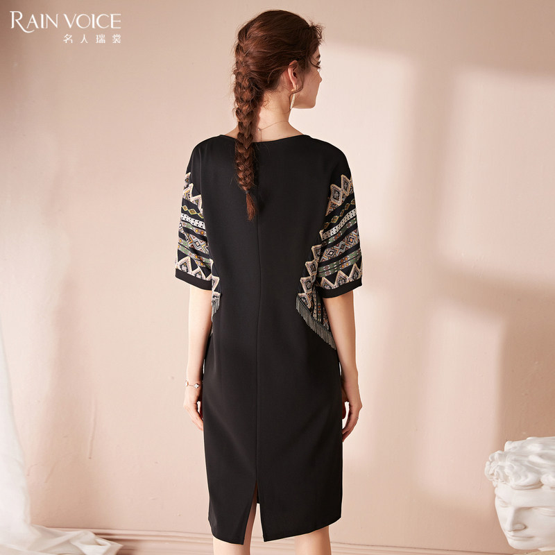 名人瑞裳秋连衣裙2020年印花裙子 名人瑞裳连衣裙