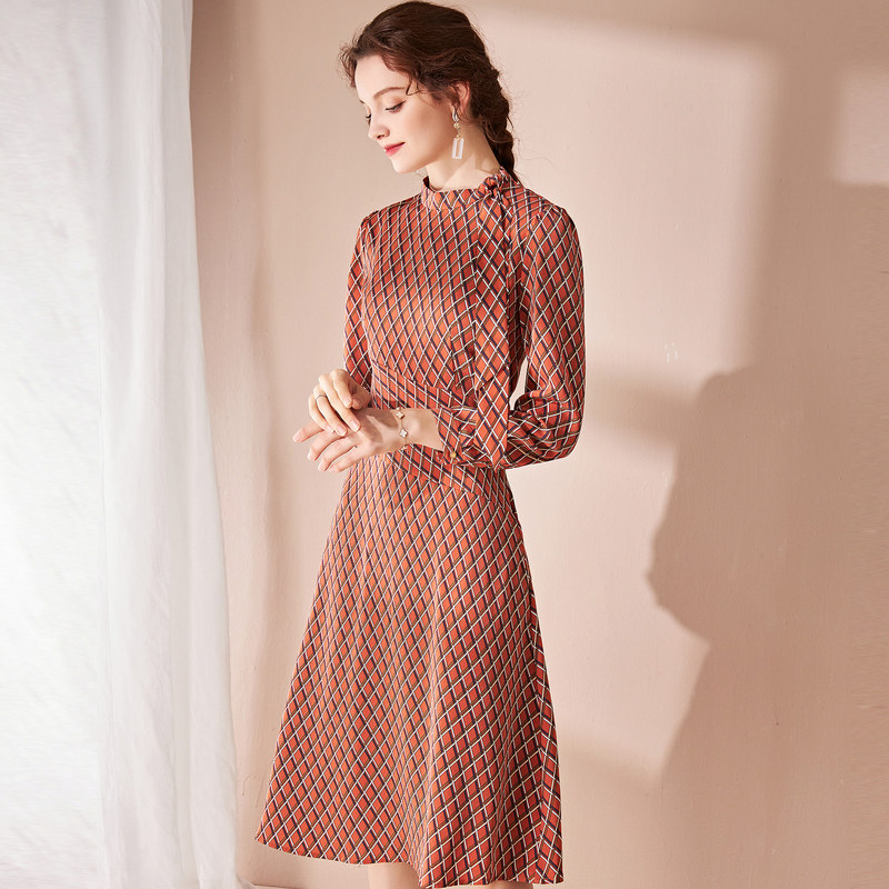 名人瑞裳秋装2020年新款女ol连衣裙 名人瑞裳连衣裙