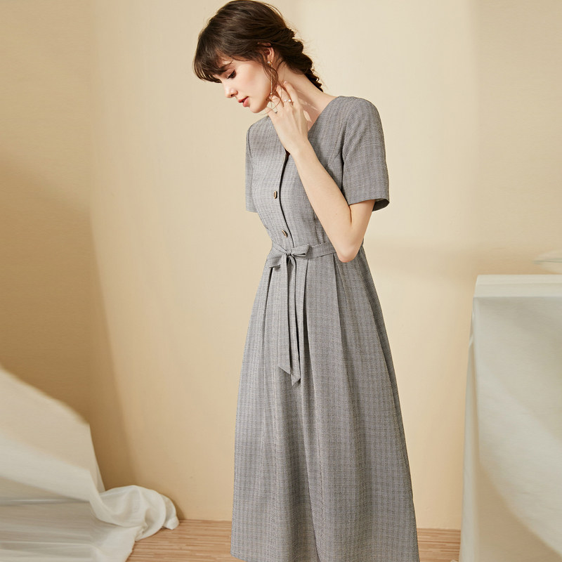 名人瑞裳连衣裙2020新款夏通勤裙子 名人瑞裳连衣裙